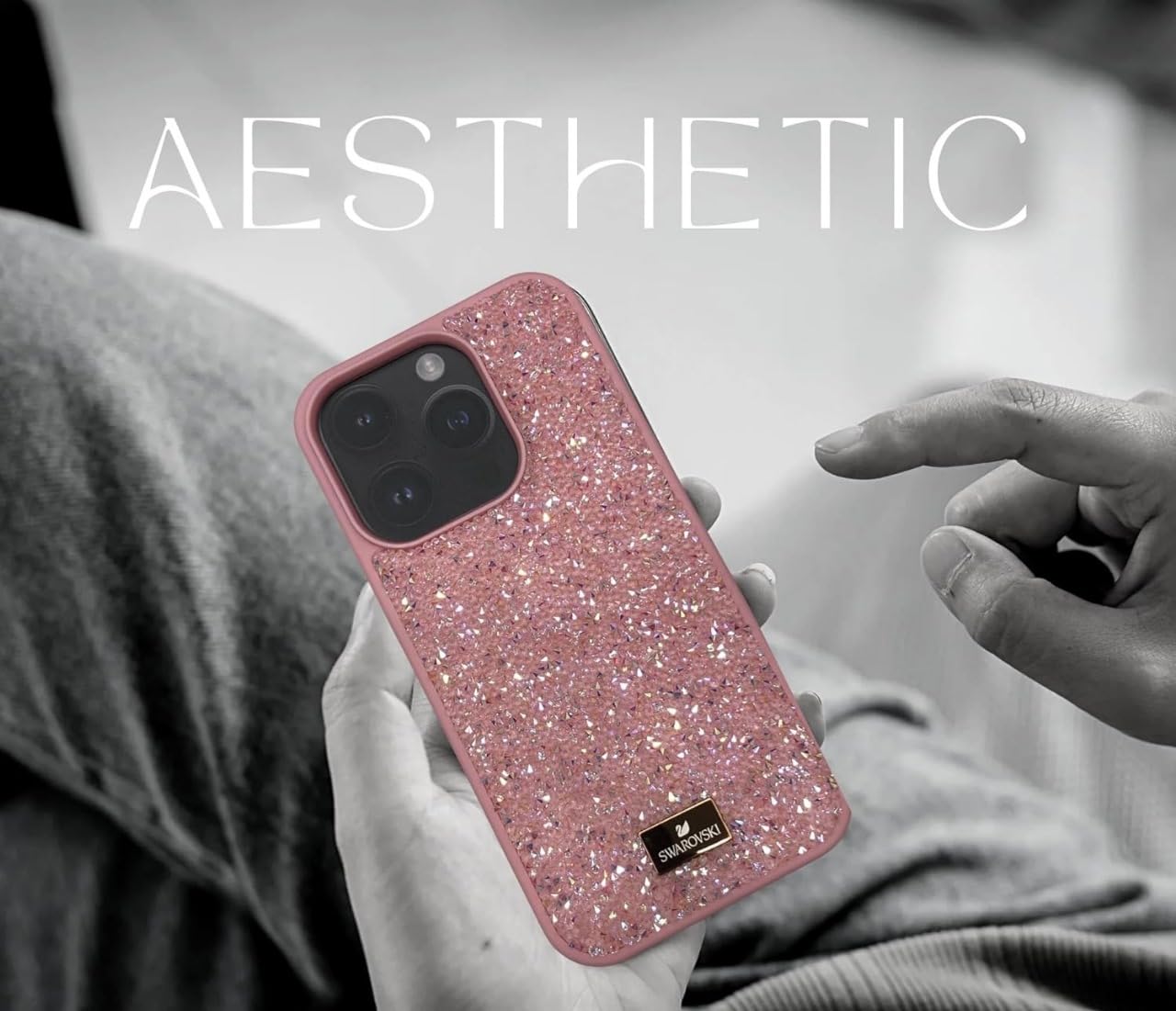 GET IN THE GAME Swarovski Crystal Diamond Case for iPhone 16 Pro